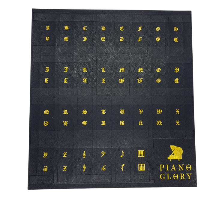 Adhesive divider tabs - a through to z plus some musical icons to organise sheet music and documents