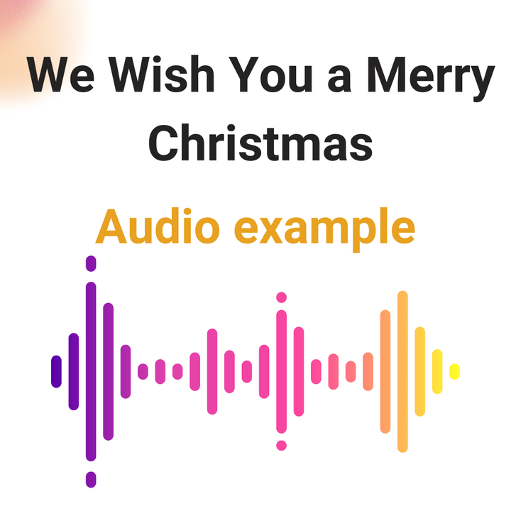 Audio example of We Wish You A Merry Christmas